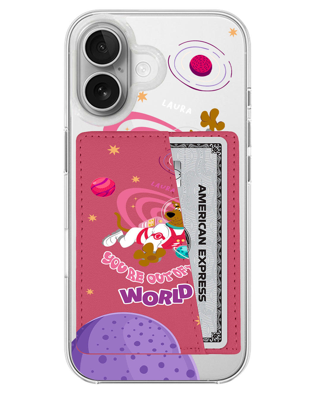 iPhone Leather Wallet Case - Scooby Out Of World