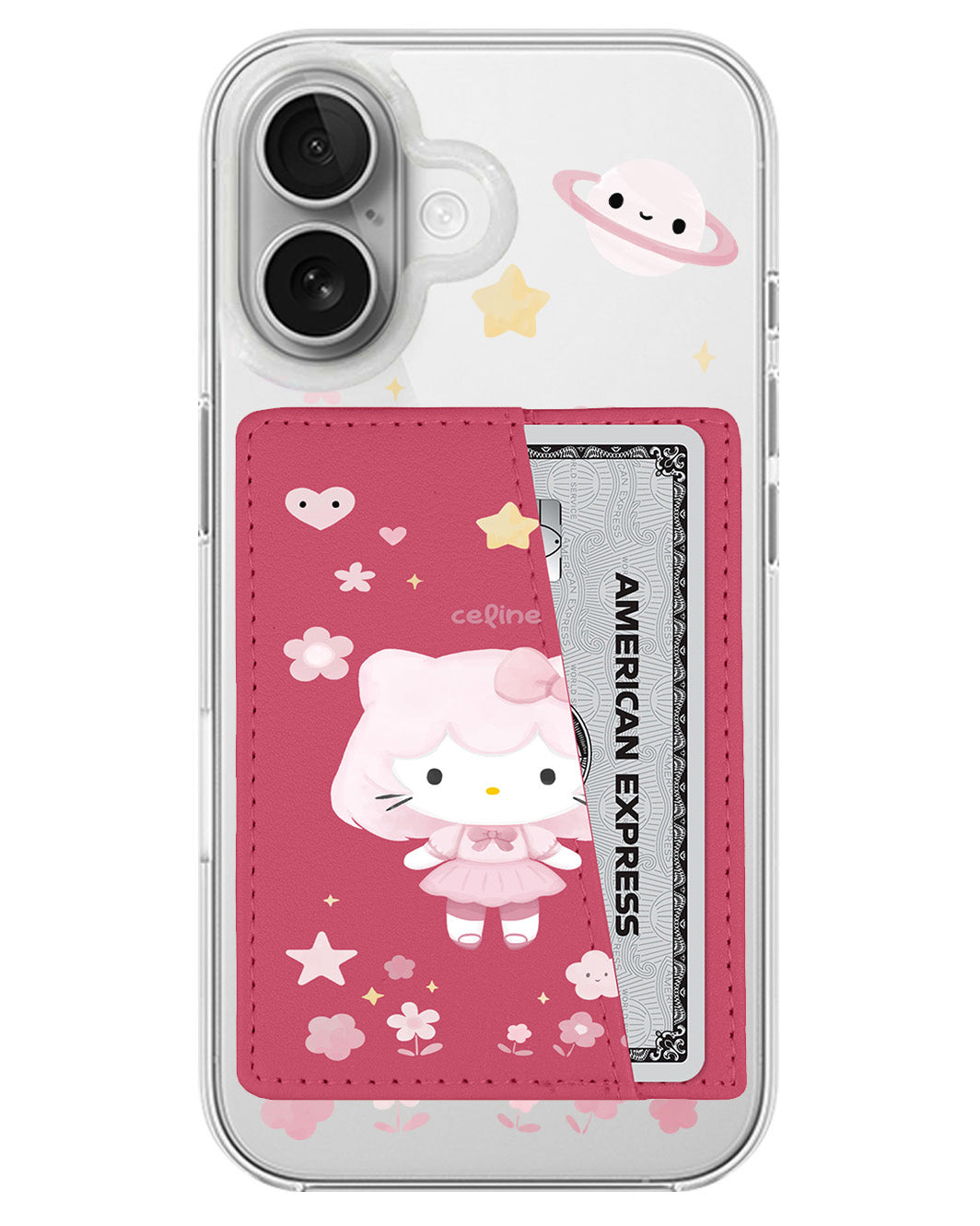 iPhone Leather Wallet Case - Hello Kitty