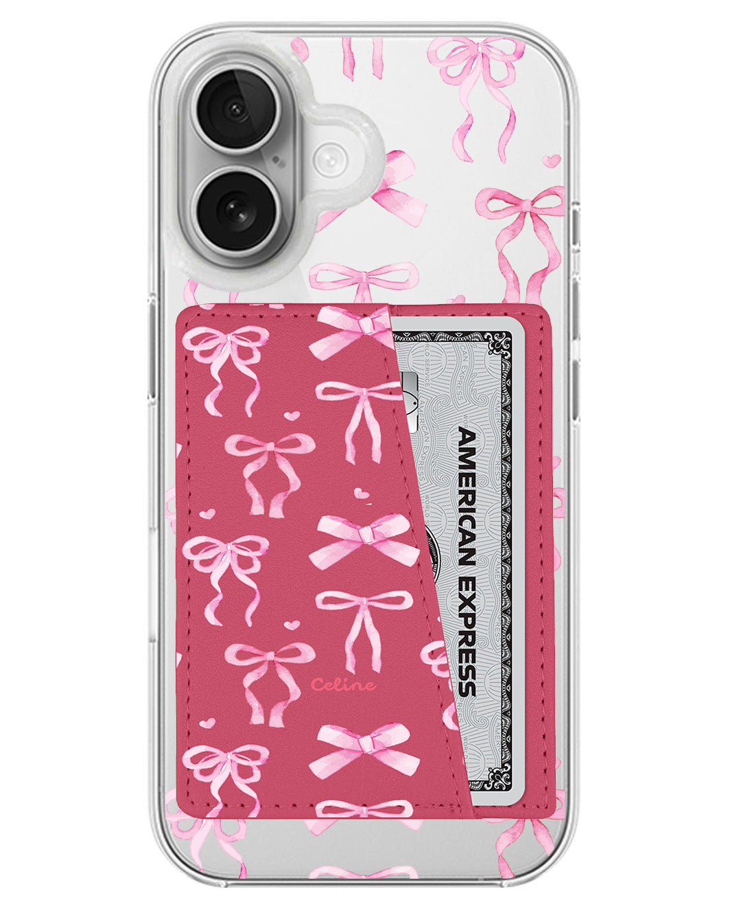 iPhone Leather Wallet Case - Love Coquette