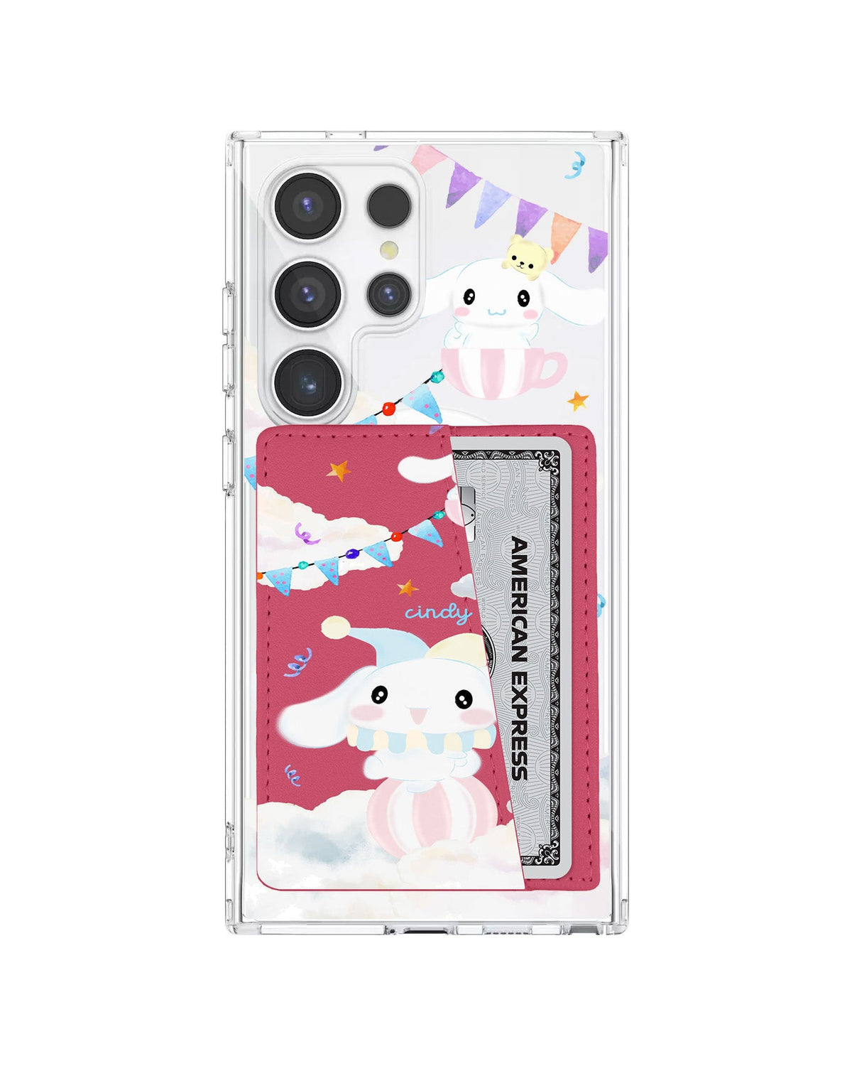 Android Leather Wallet Case - Cinnamoroll Circus