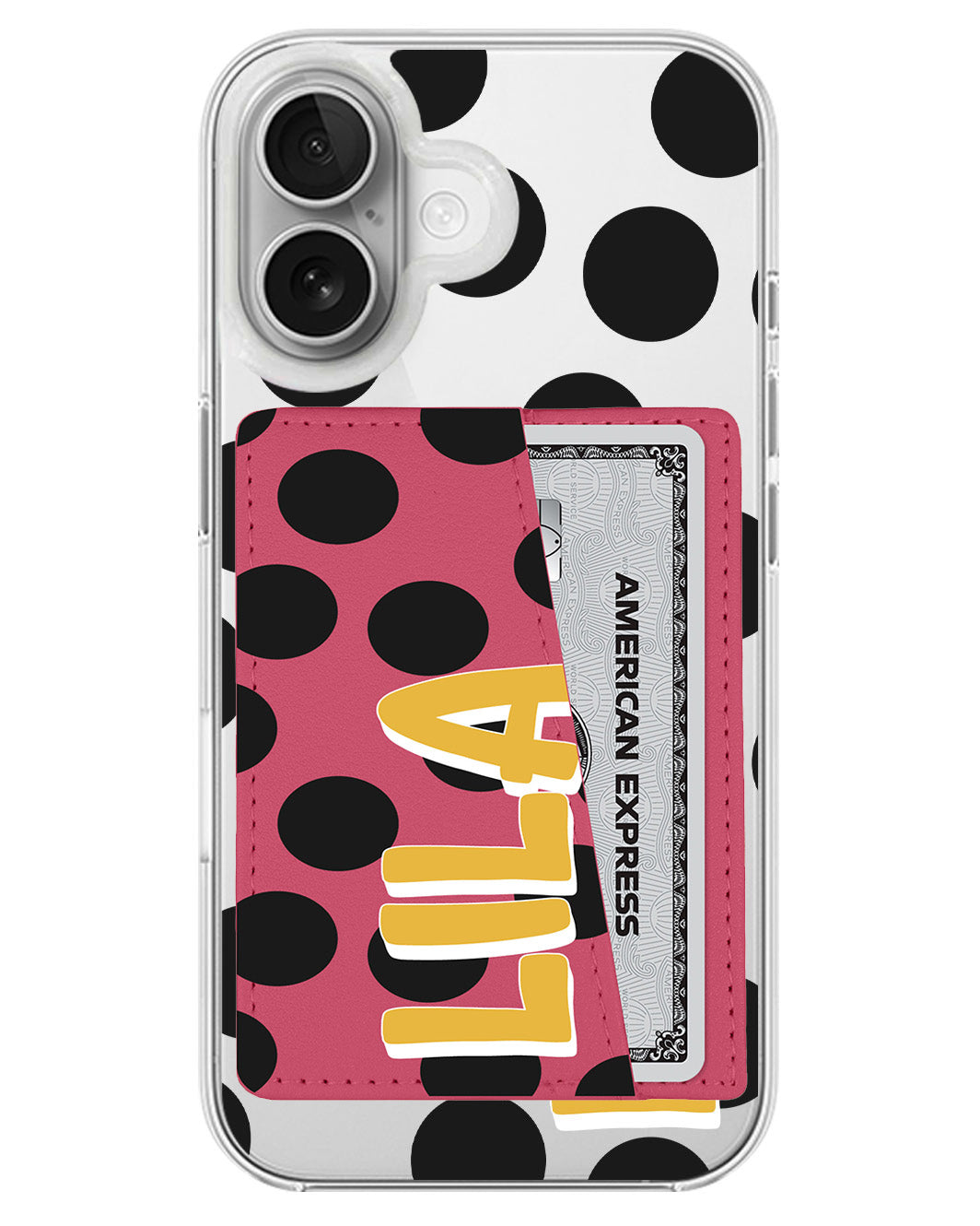 iPhone Leather Wallet Case - Ladybug Love