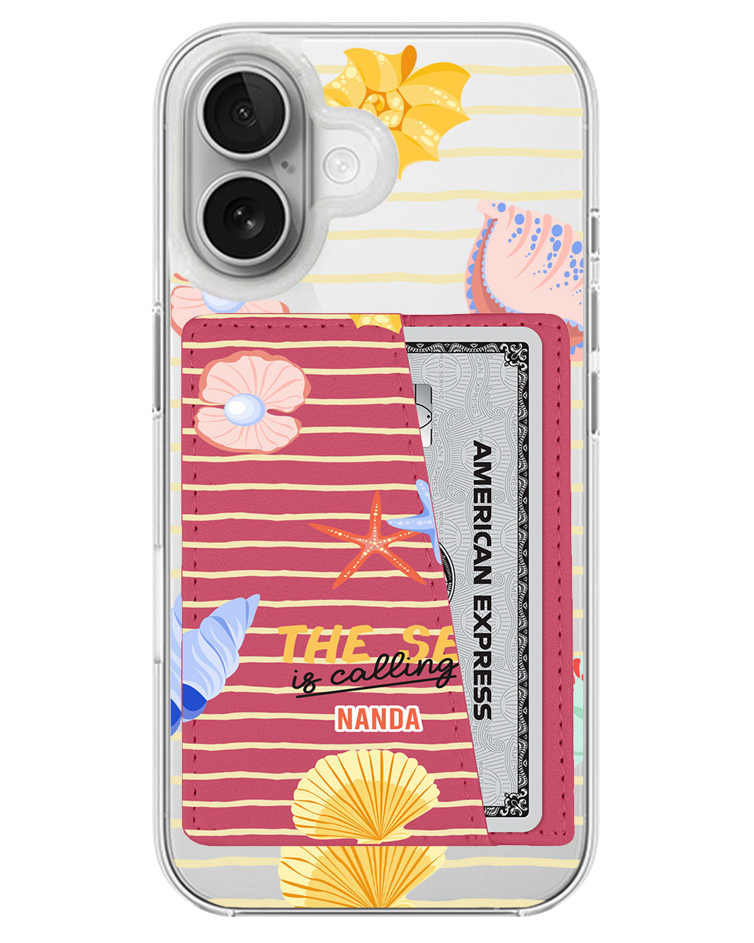 iPhone Leather Wallet Case - Sea Is Calling