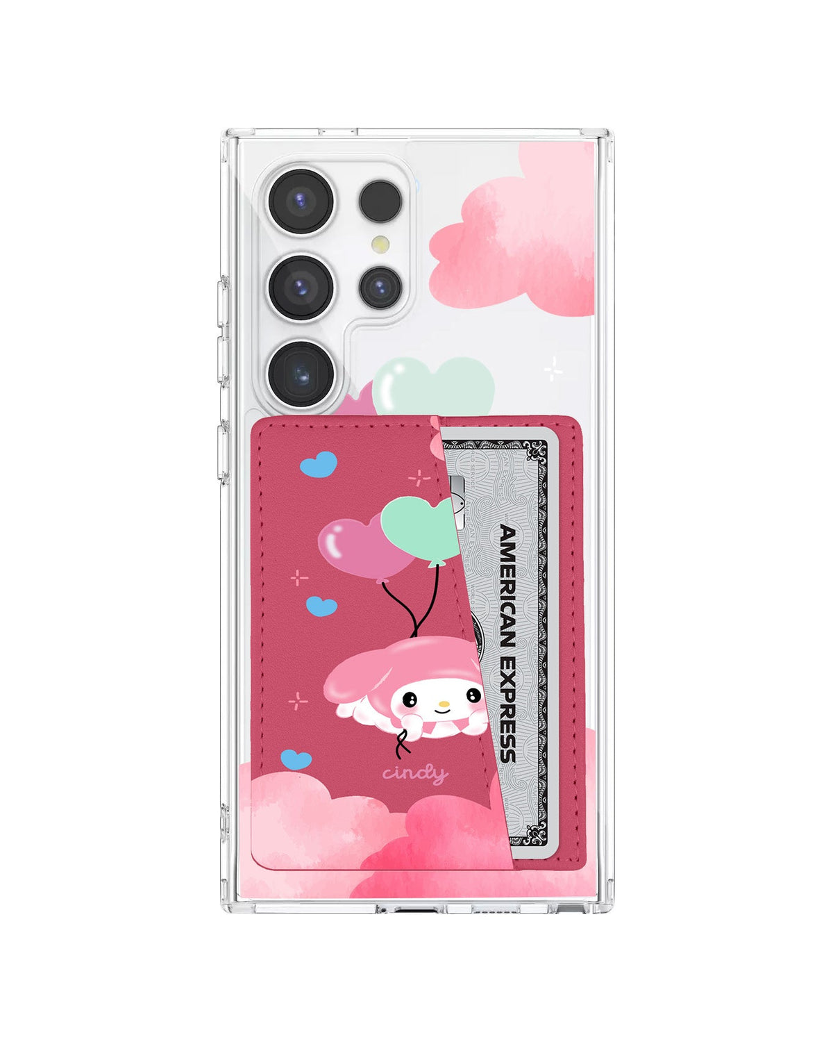 Android Leather Wallet Case - Balloon Melody