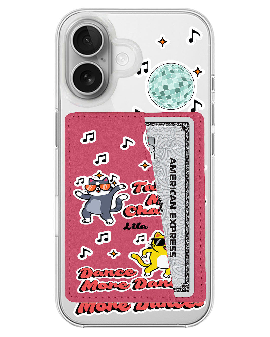iPhone Leather Wallet Case - Dance Pawty