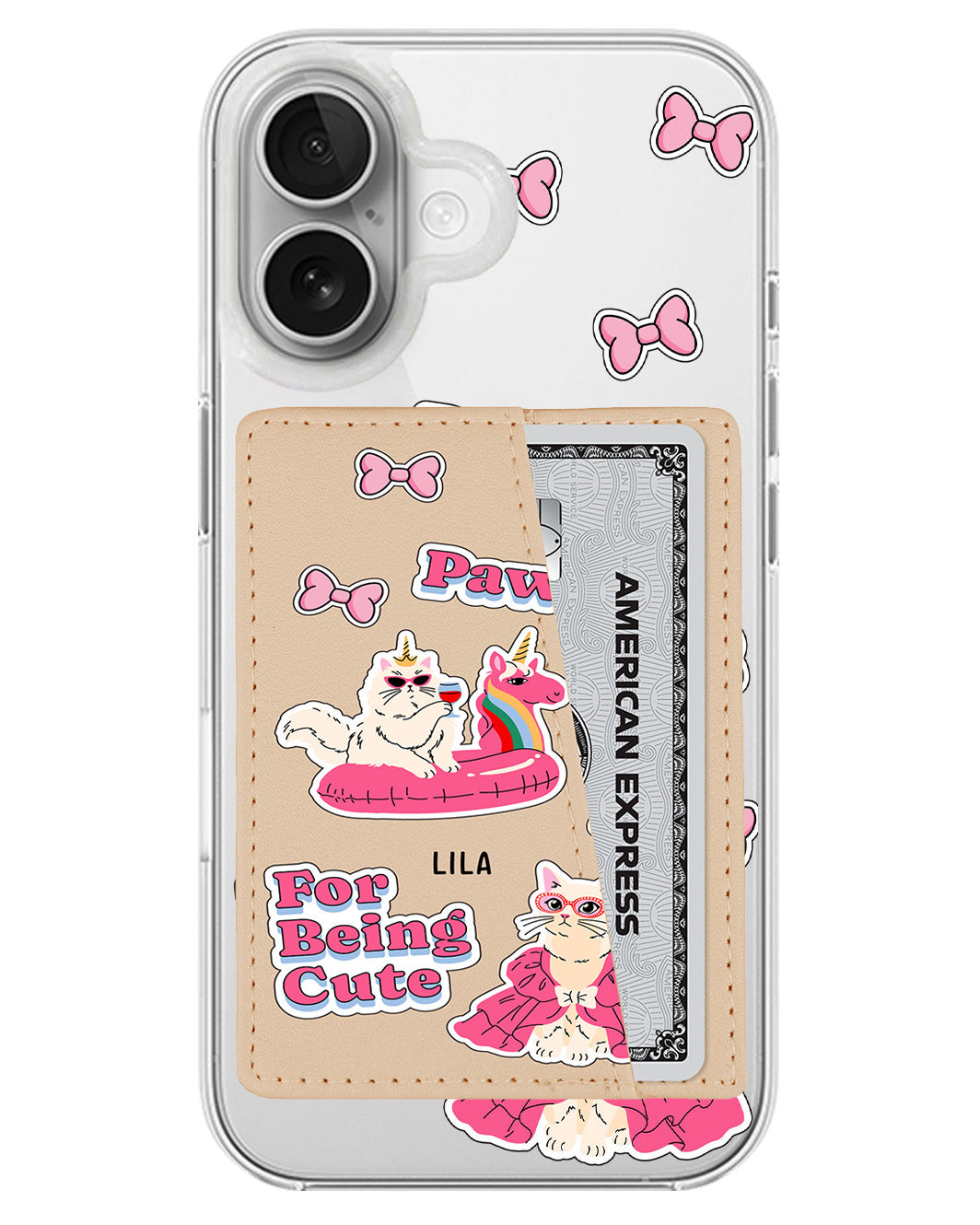 iPhone Leather Wallet Case - Princess Catnergy