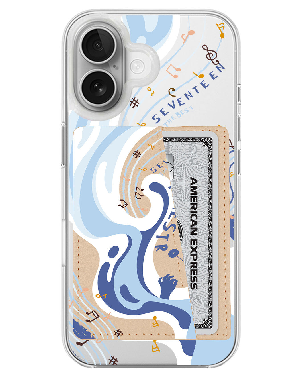 iPhone Leather Wallet Case - Seventeen 1
