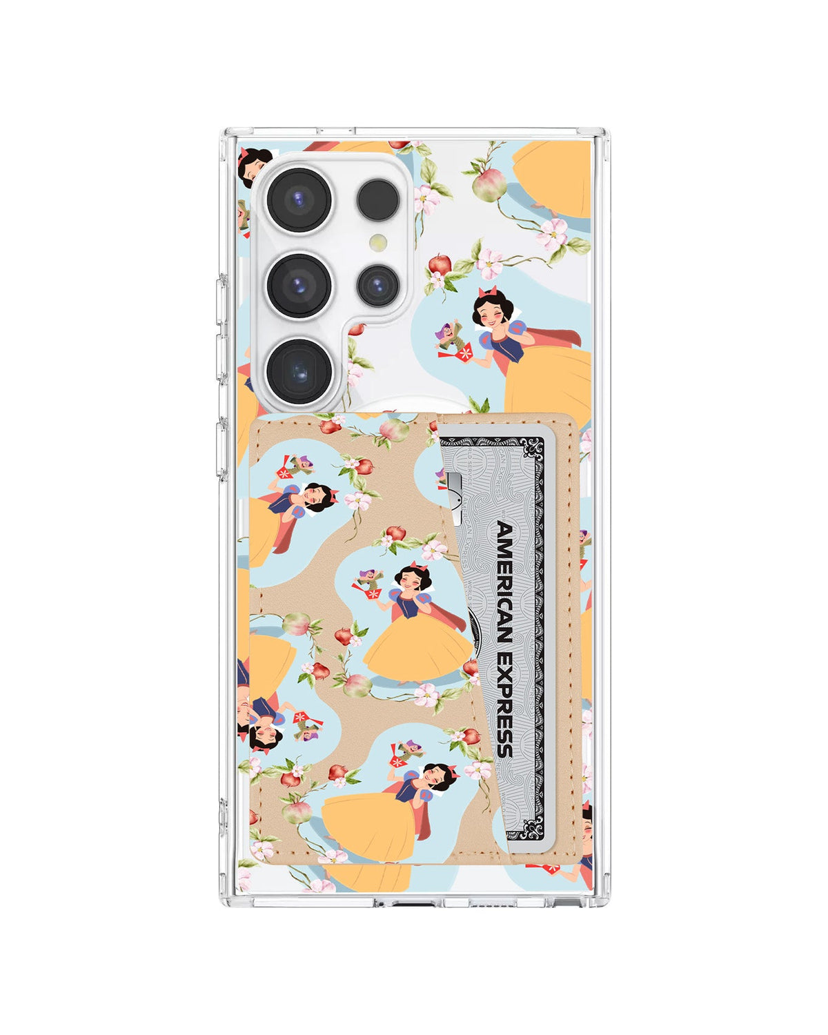 Android Leather Wallet Case - Snow White Pattern