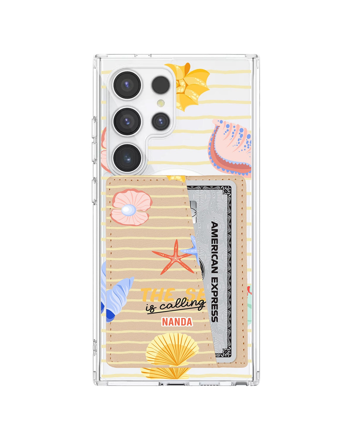 Android Leather Wallet Case - Sea Is Calling
