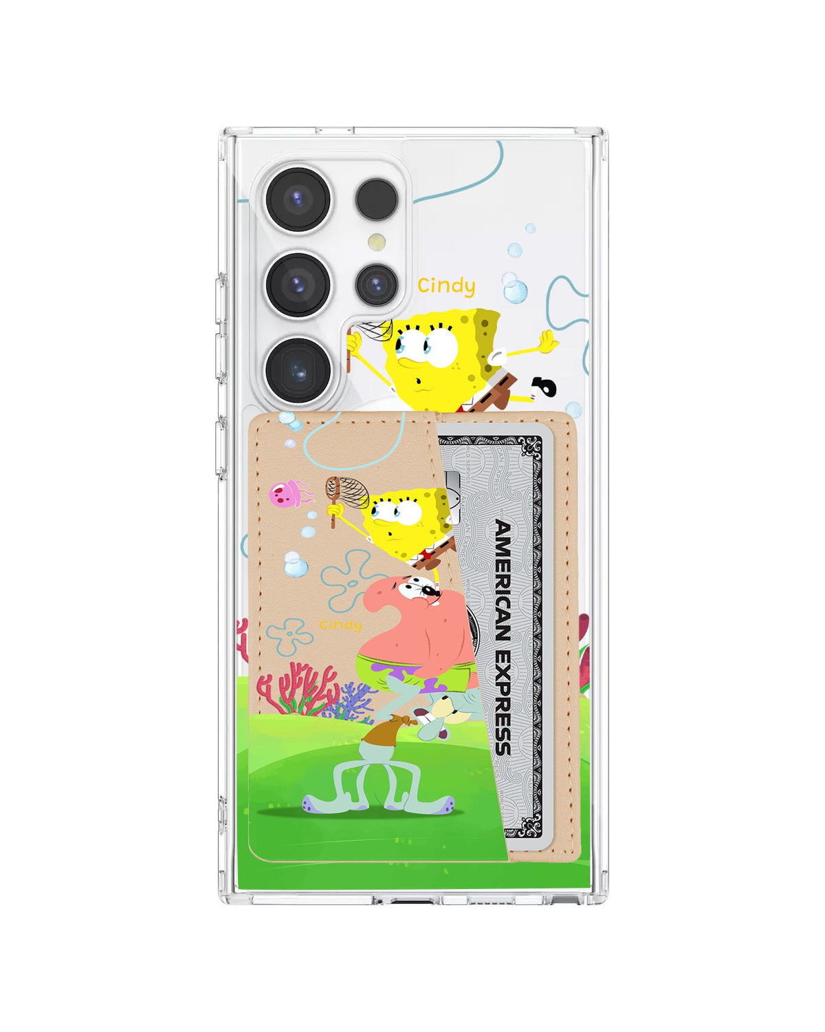 Android Leather Wallet Case - Spongebob 1
