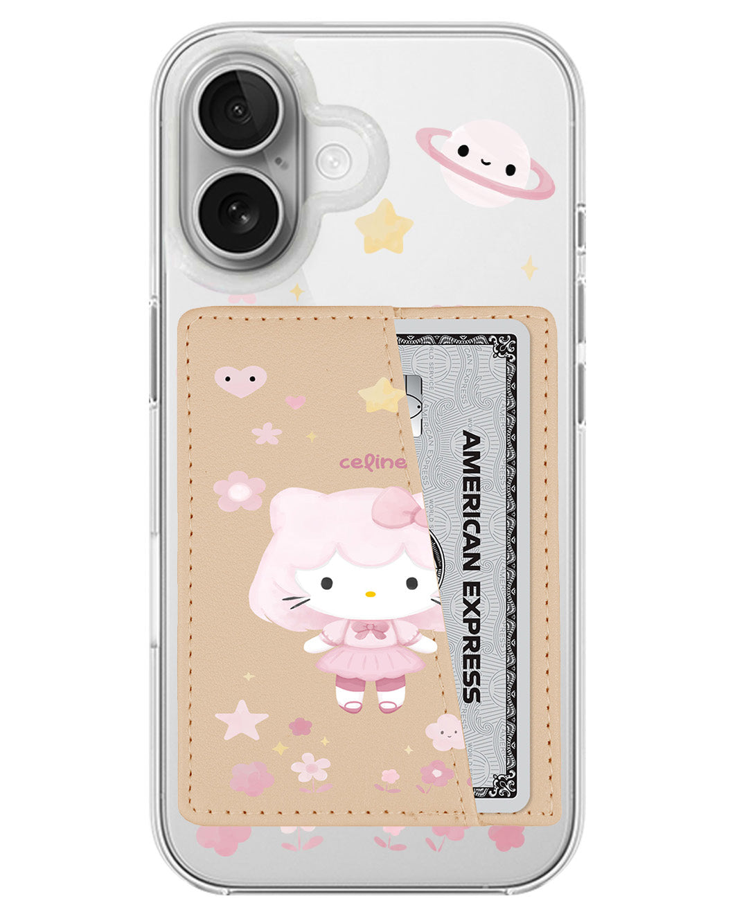 iPhone Leather Wallet Case - Hello Kitty