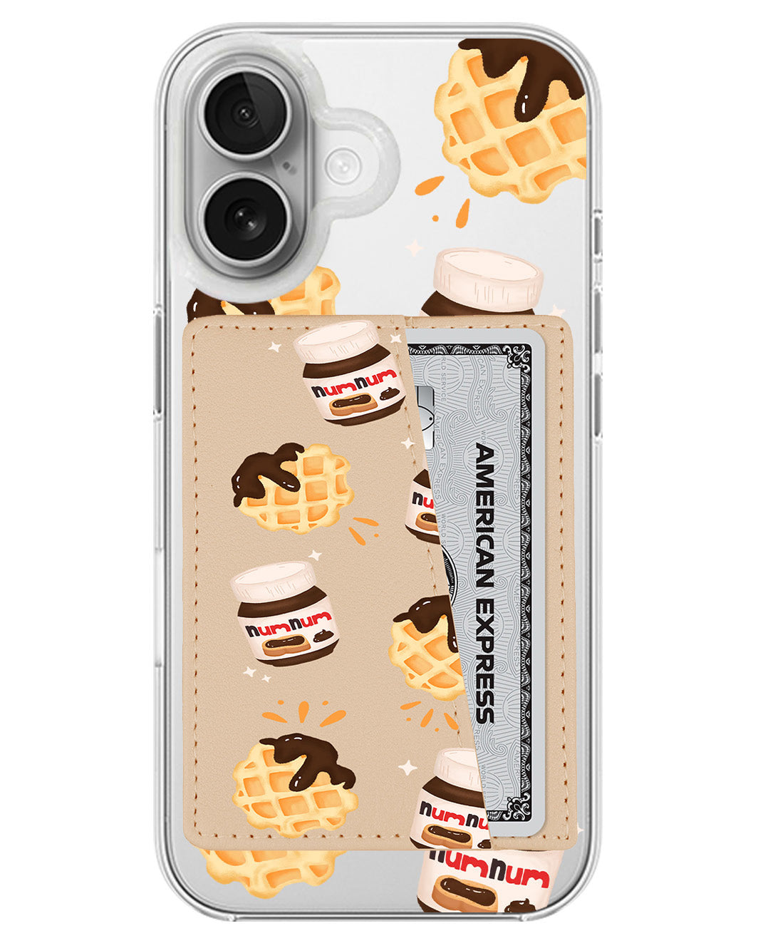 iPhone Leather Wallet Case - Num Num