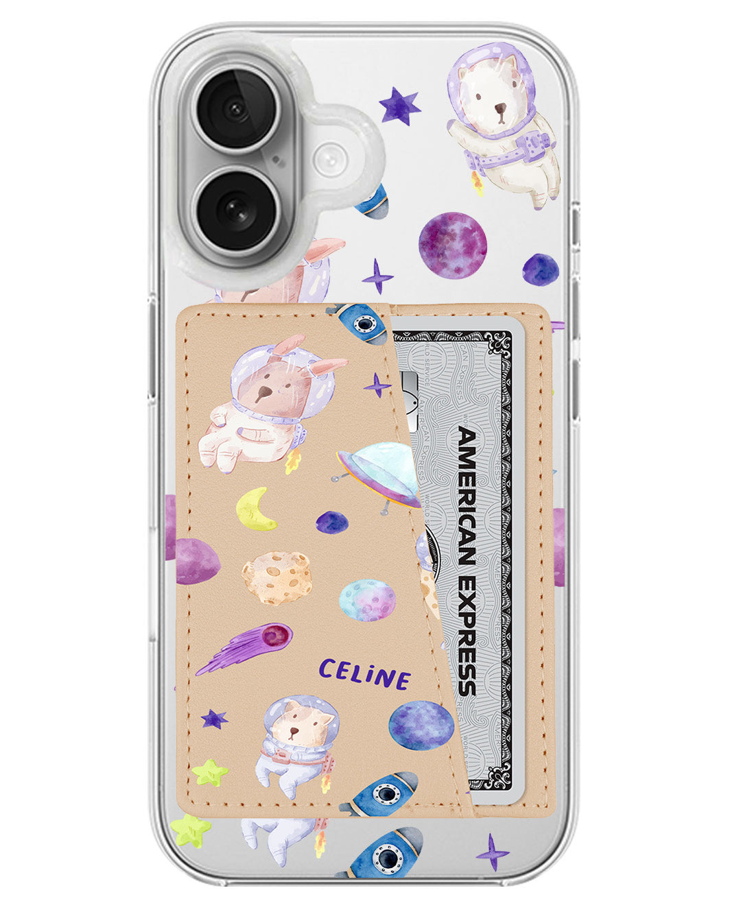 iPhone Leather Wallet Case - Animal Planet