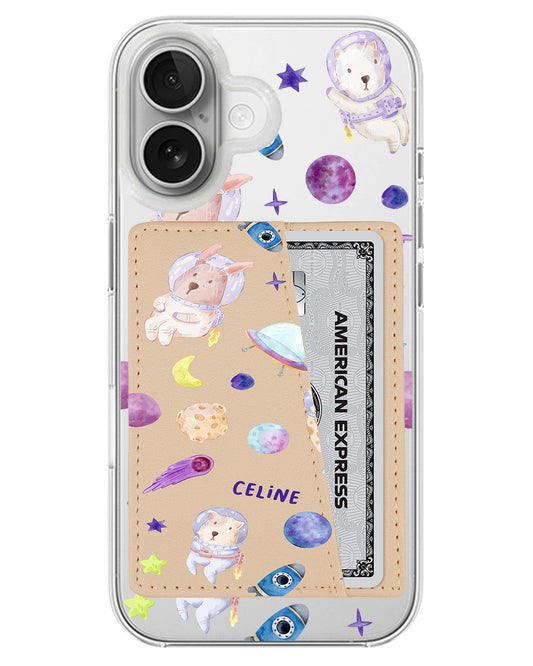 iPhone Leather Wallet Case - Animal Planet