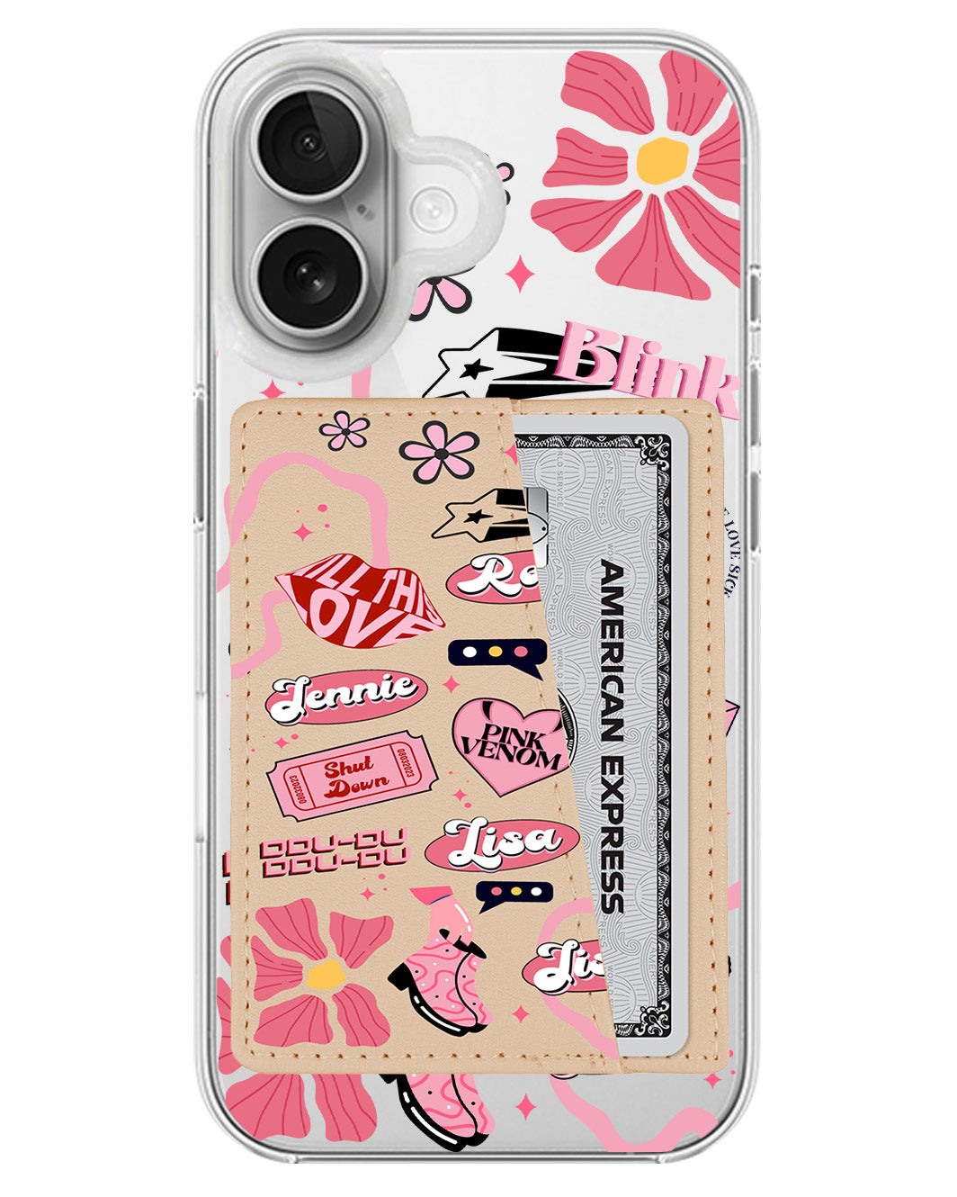 iPhone Leather Wallet Case - Blackpink 1