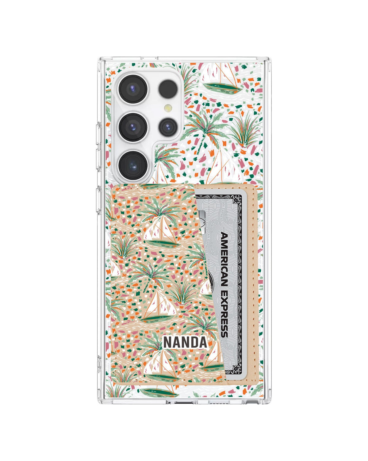 Android Leather Wallet Case - Sea Canvas