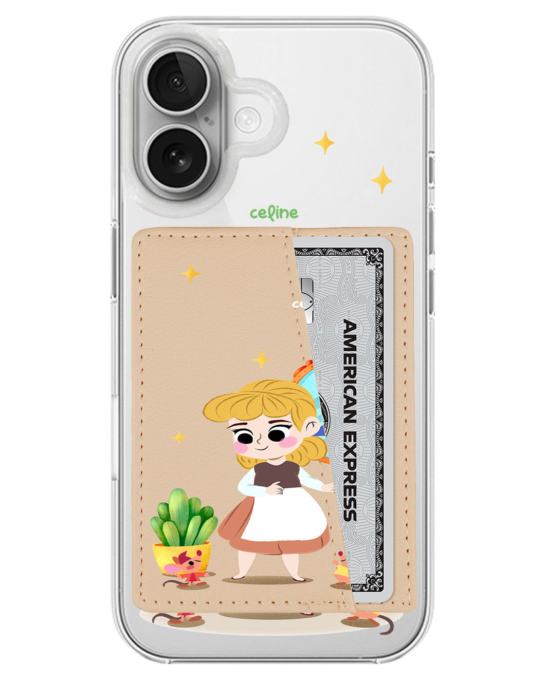 iPhone Leather Wallet Case - Cinderella