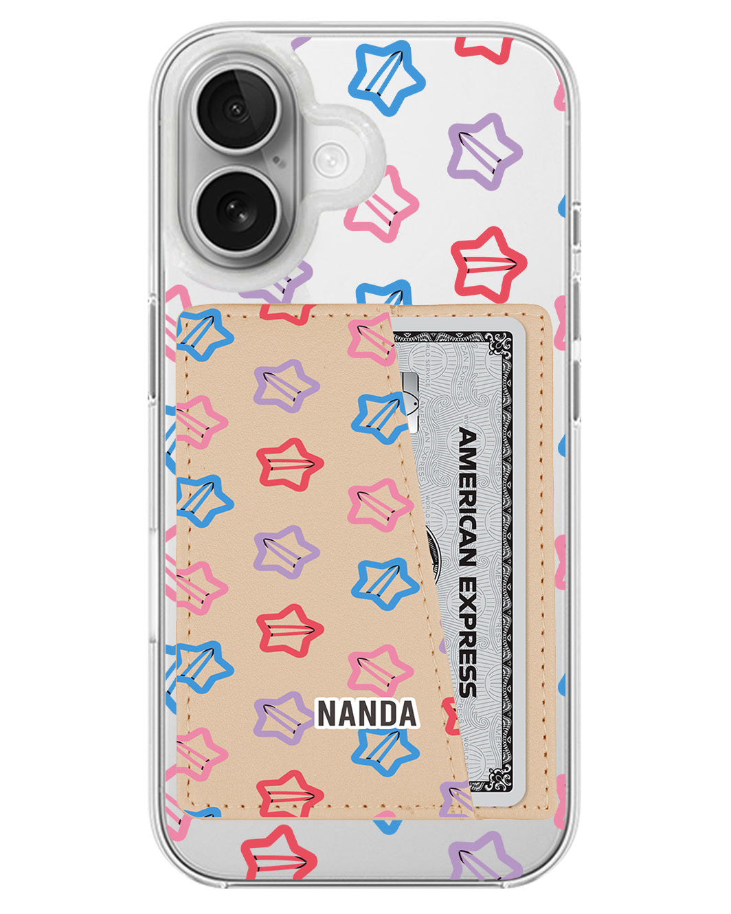 iPhone Leather Wallet Case - Twinkle Clips