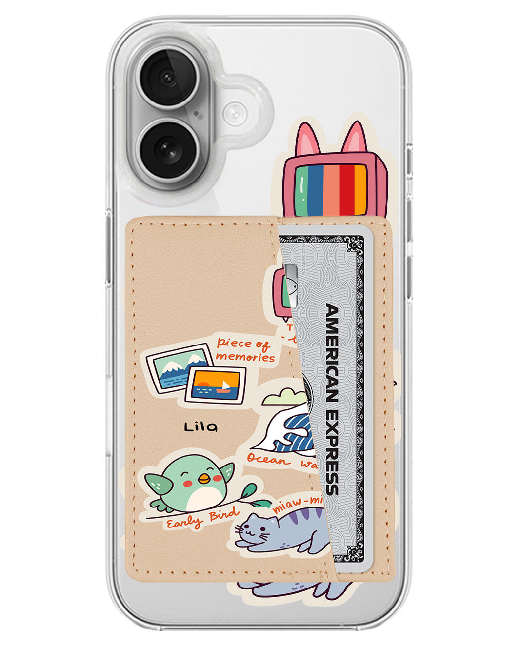 iPhone Leather Wallet Case - Nostalgic Day
