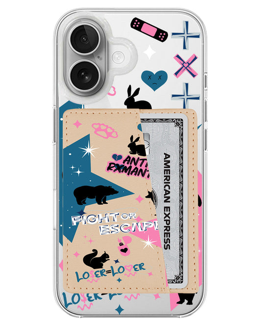 iPhone Leather Wallet Case - TXT 1