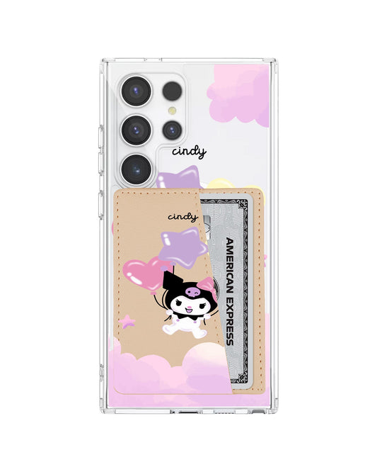 Android Leather Wallet Case - Balloon Kuromi