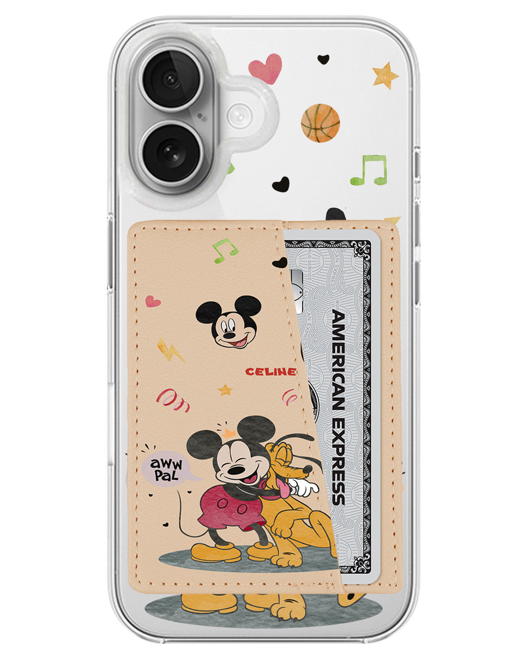 iPhone Leather Wallet Case - Mickey Pal