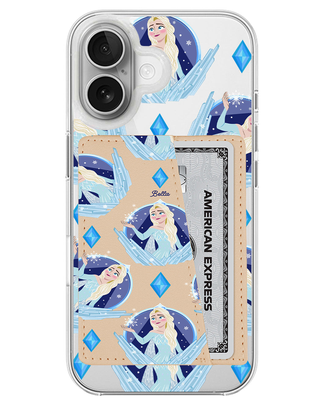iPhone Leather Wallet Case - Elsa