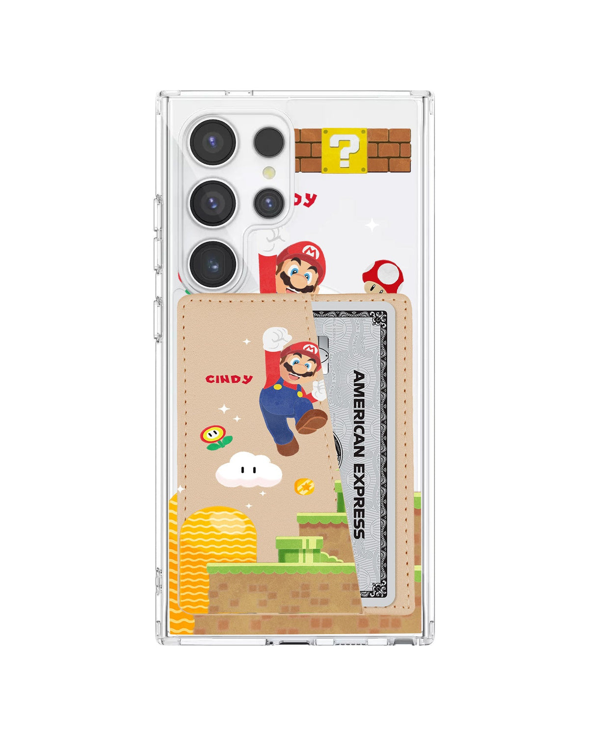 Android Leather Wallet Case - Its Me Mario