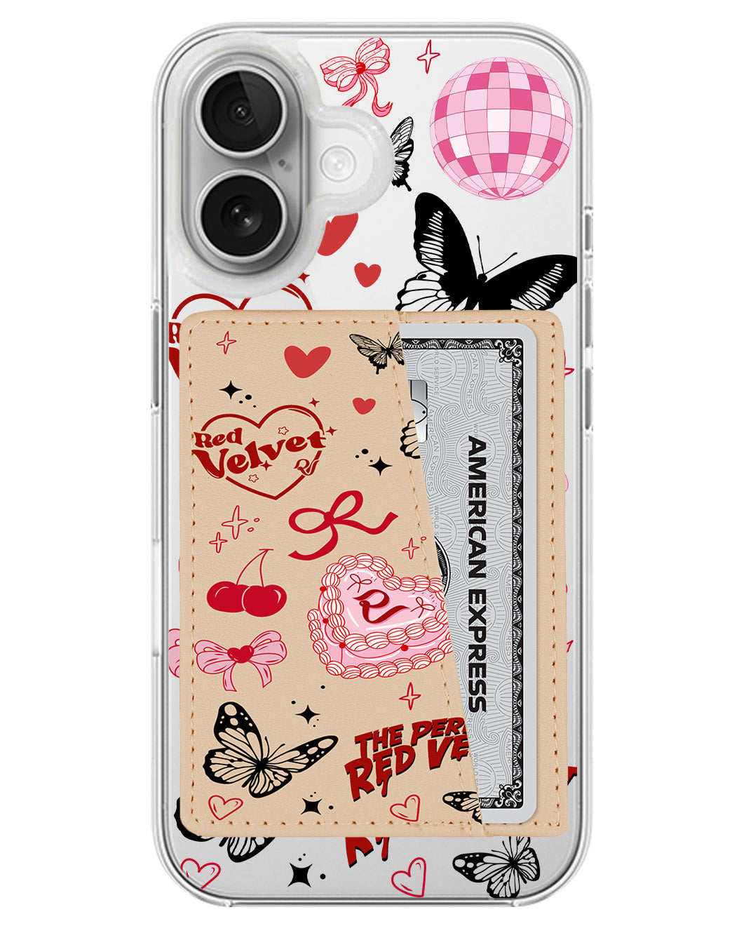 iPhone Leather Wallet Case - Red Velvet 2
