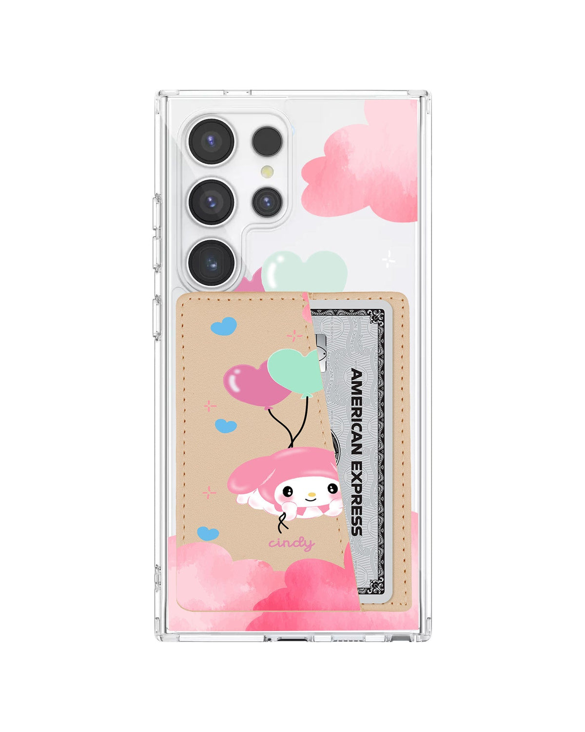 Android Leather Wallet Case - Balloon Melody