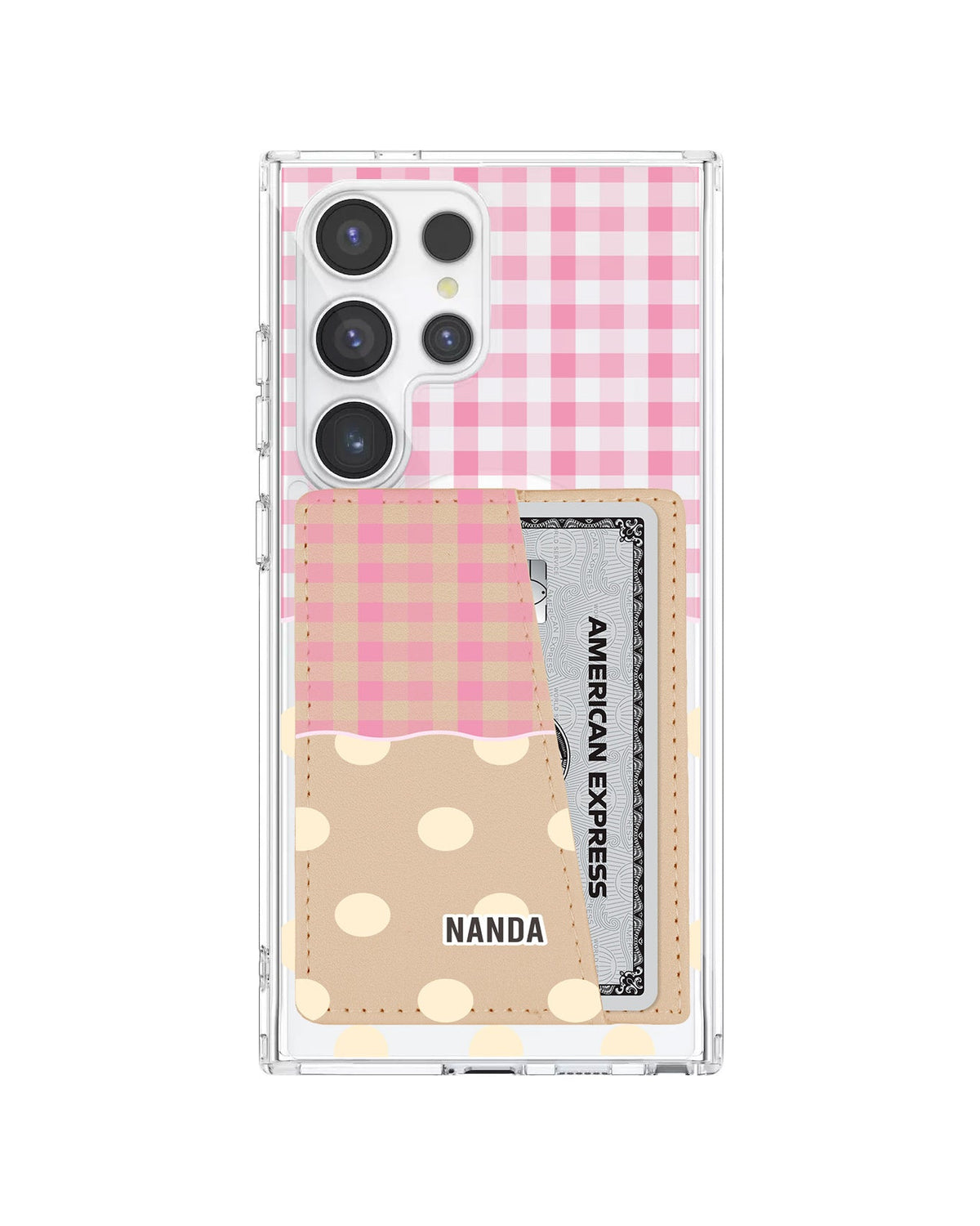 Android Leather Wallet Case - Pink Picnic Day