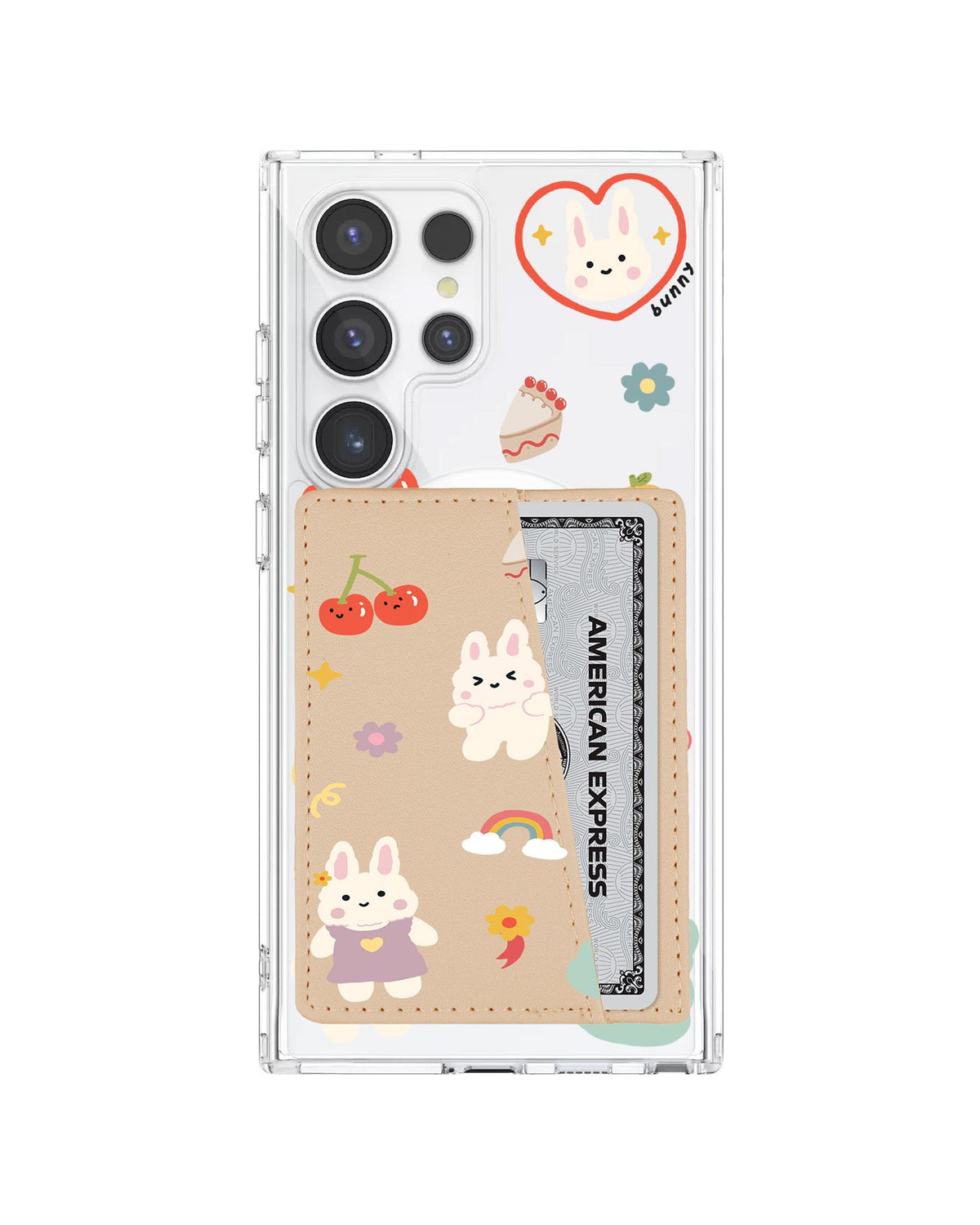 Android Leather Wallet Case - Bunny Life