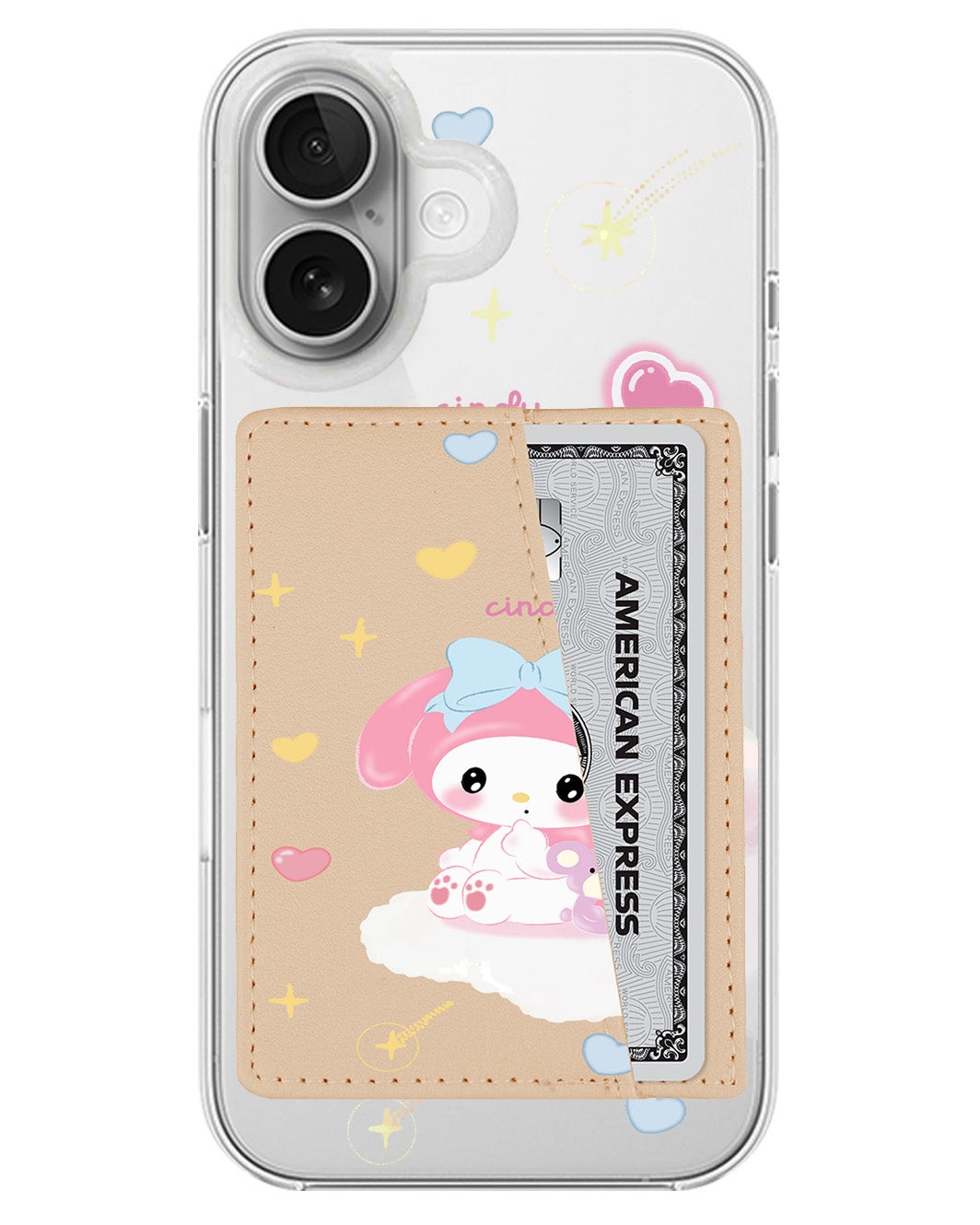 iPhone Leather Wallet Case - Love Melody