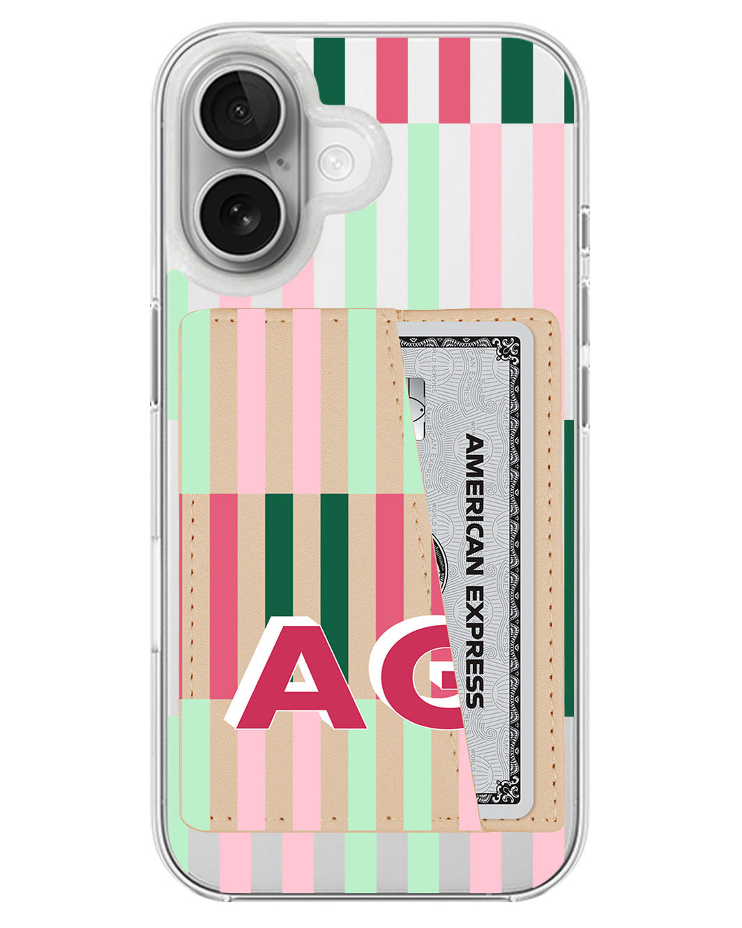 iPhone Leather Wallet Case - Watermelon Avenue B