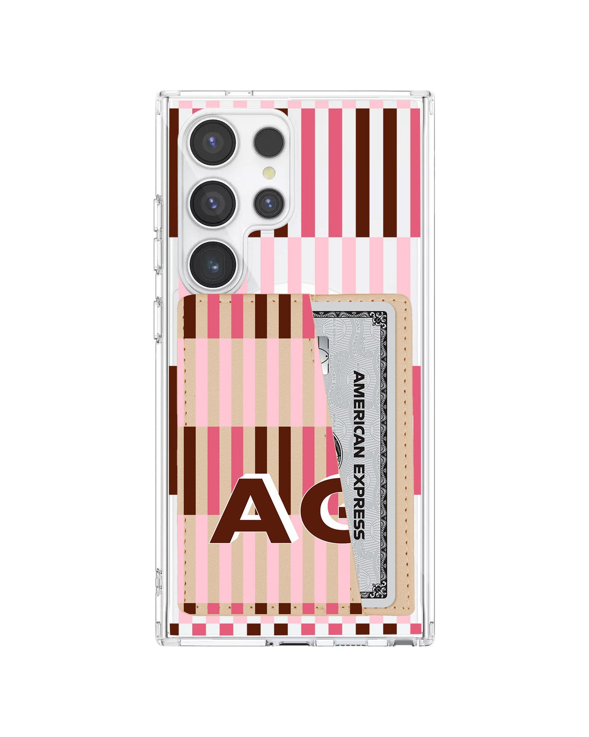 Android Leather Wallet Case - Strawberry Mocha B