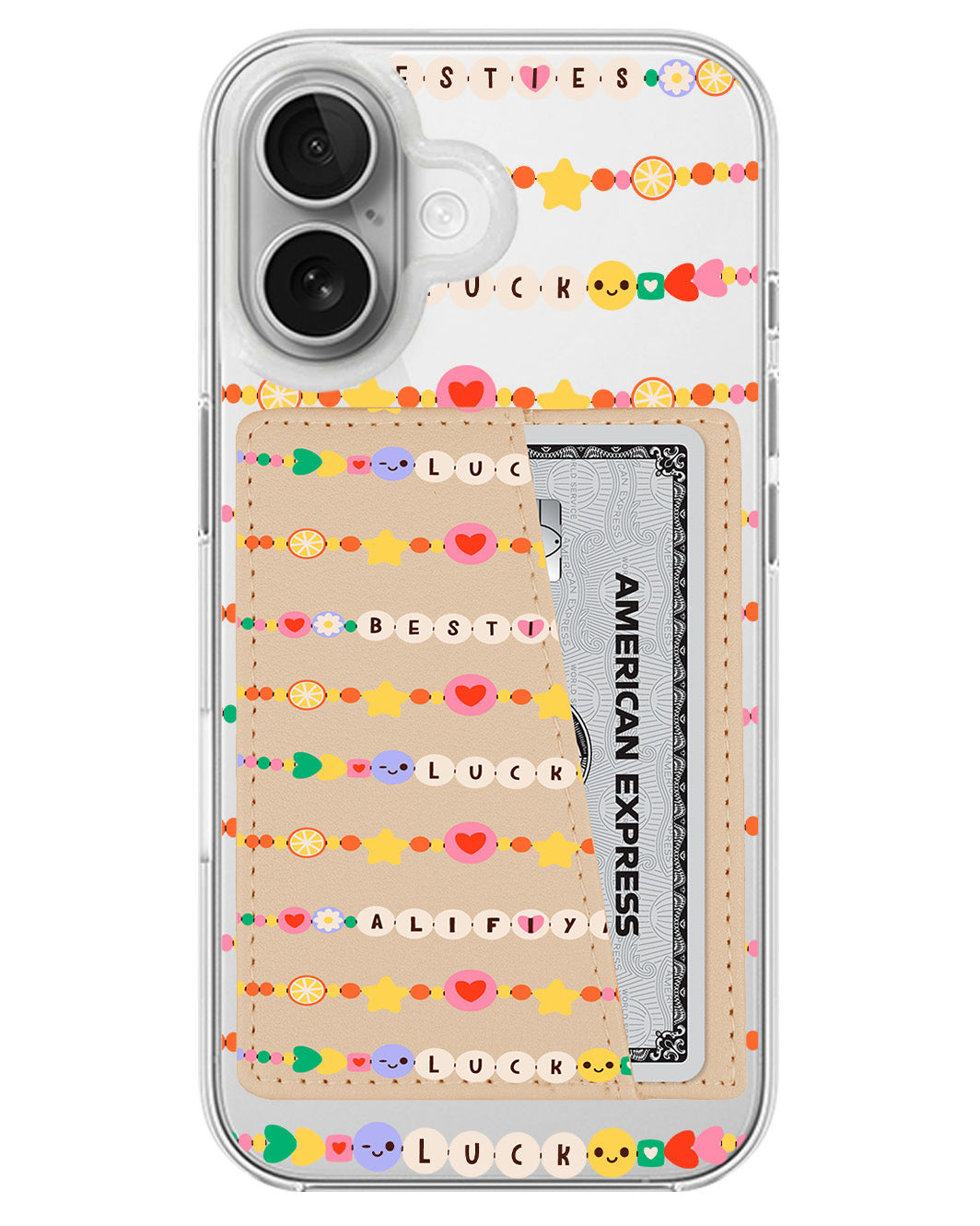 iPhone Leather Wallet Case - Friendship Bracelet