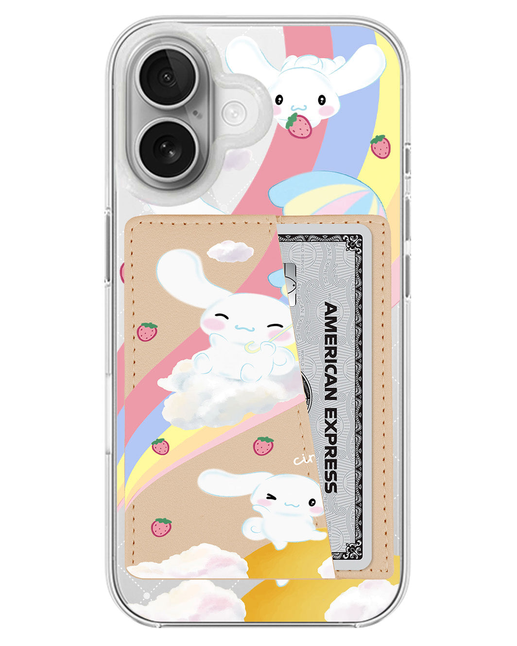 iPhone Leather Wallet Case - Cinnamoroll Play