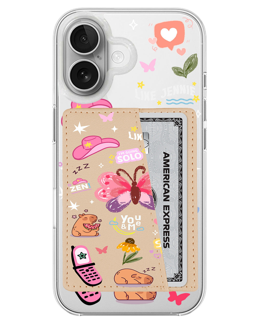iPhone Leather Wallet Case - Jennie