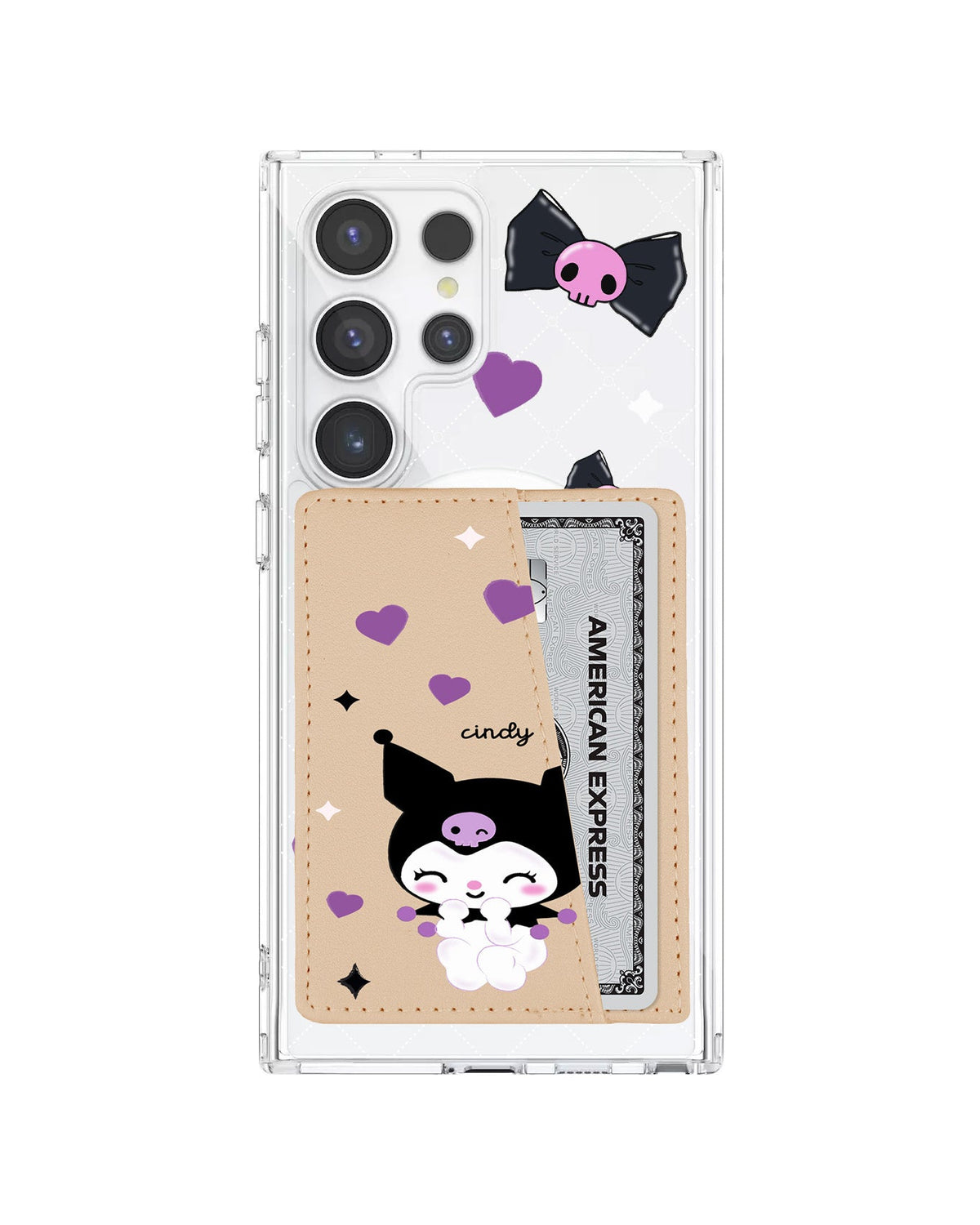 Android Leather Wallet Case - Naughty Kuromi