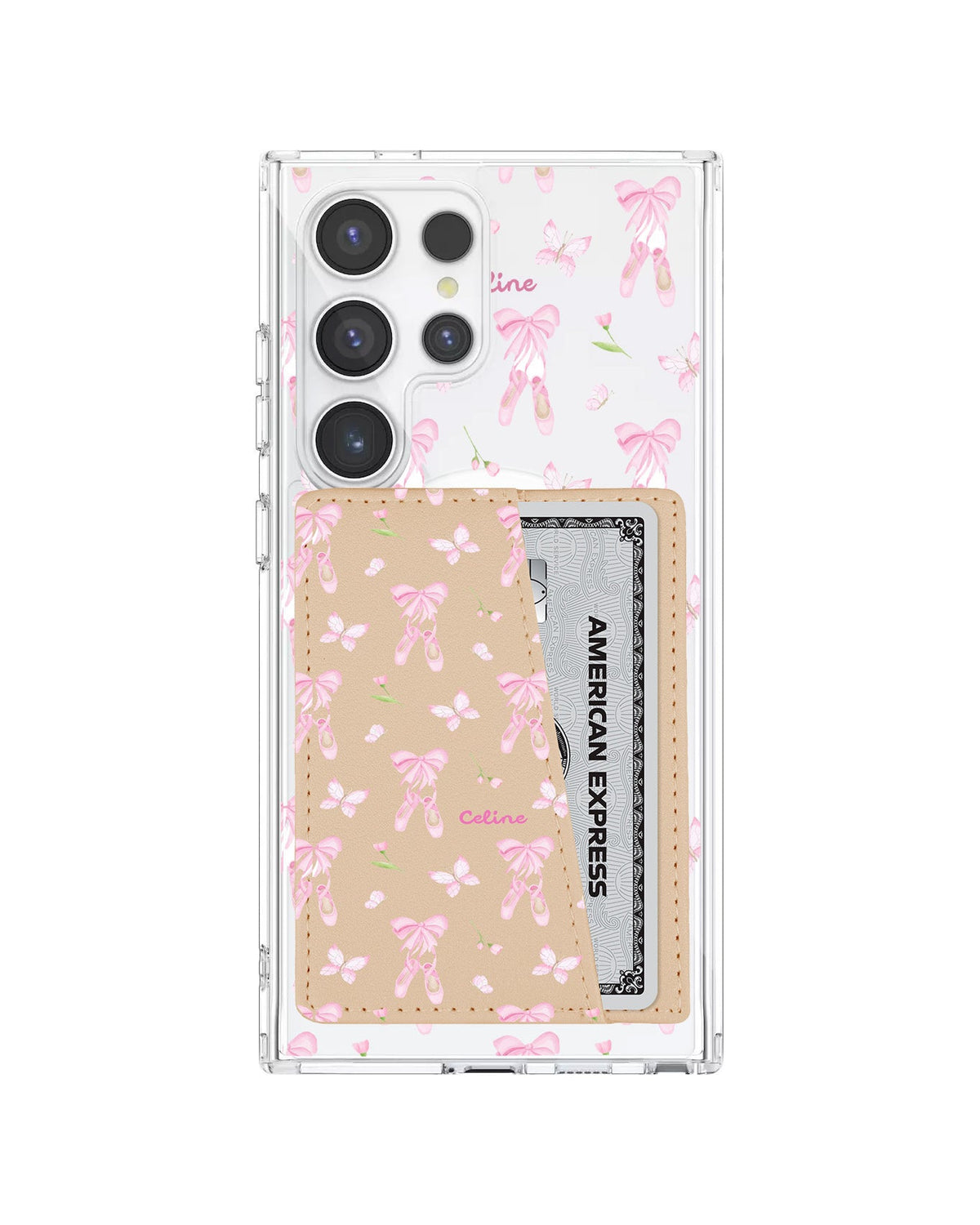 Android Leather Wallet Case - Ballerina Fly