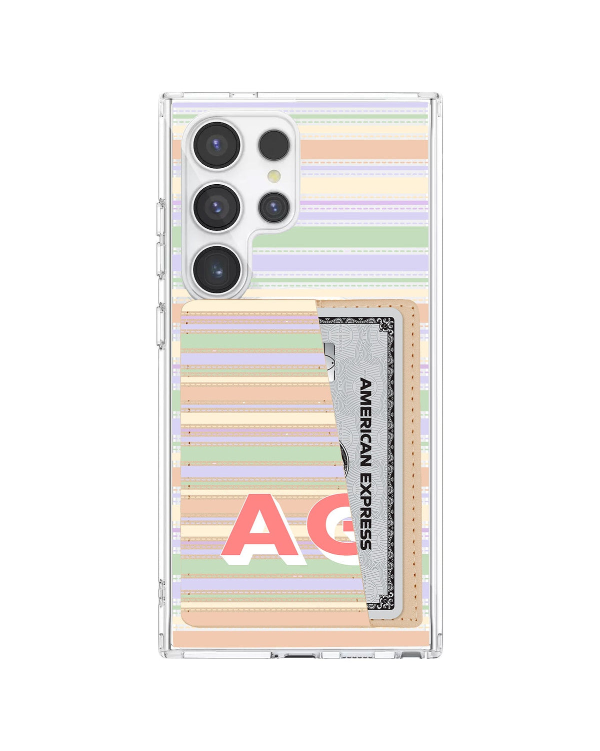 Android Leather Wallet Case - Dreamy Pastels B