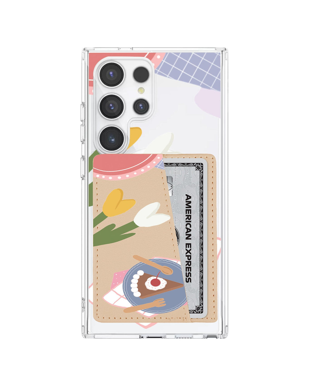 Android Leather Wallet Case - Picnic Day Cake