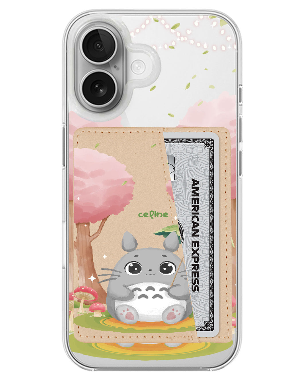 iPhone Leather Wallet Case - Totoro 1