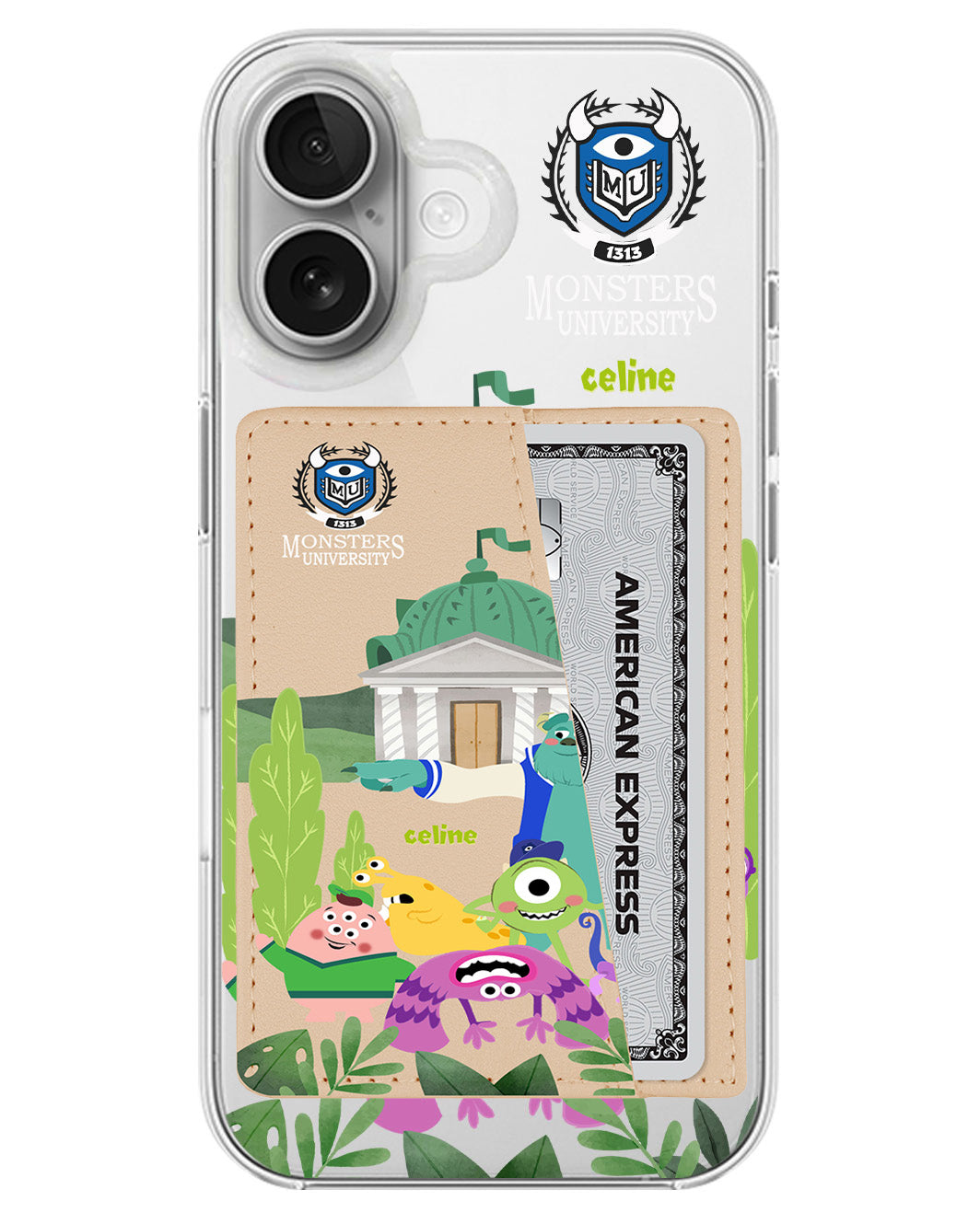 iPhone Leather Wallet Case - Monster University