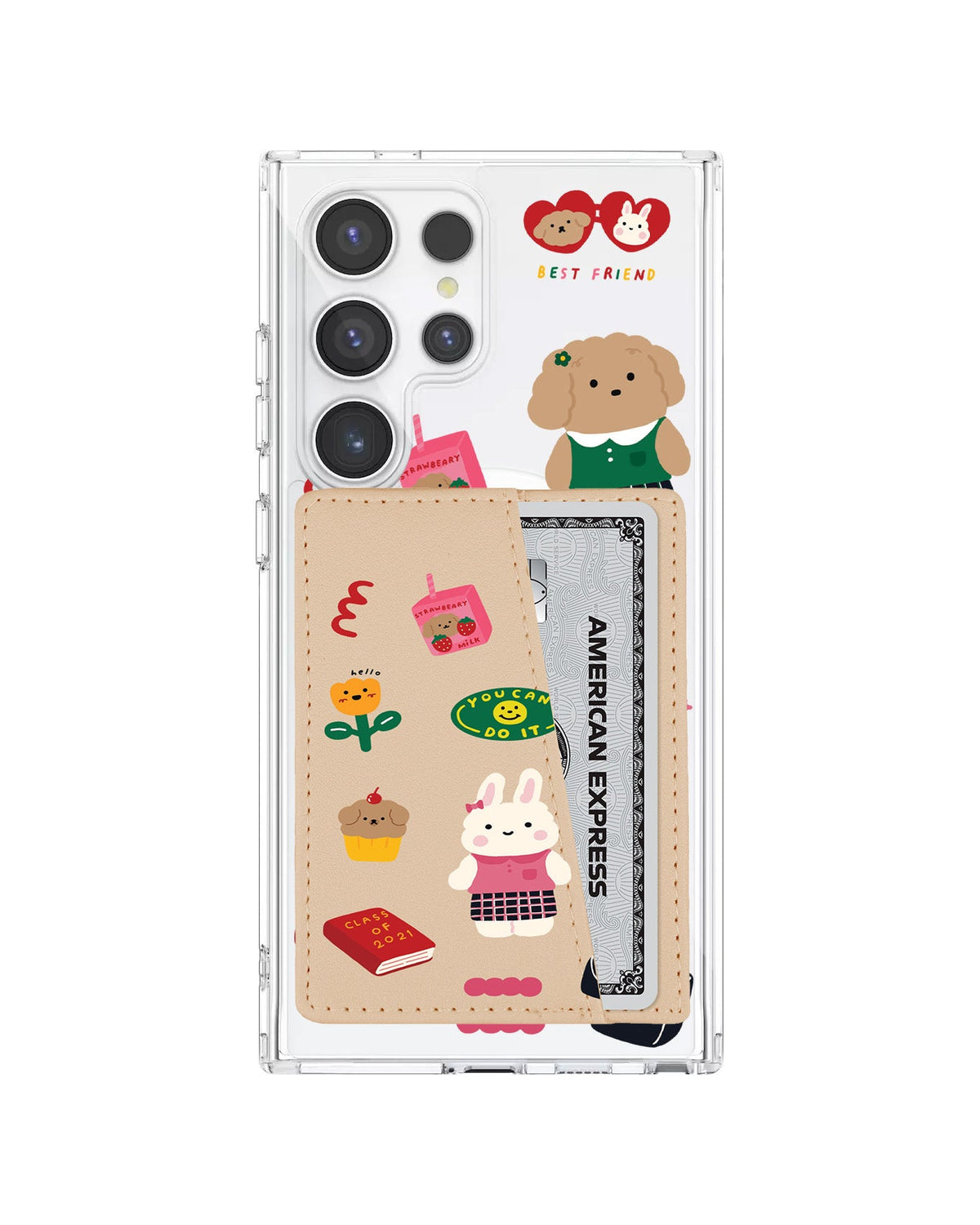 Android Leather Wallet Case - Class Of Bunny