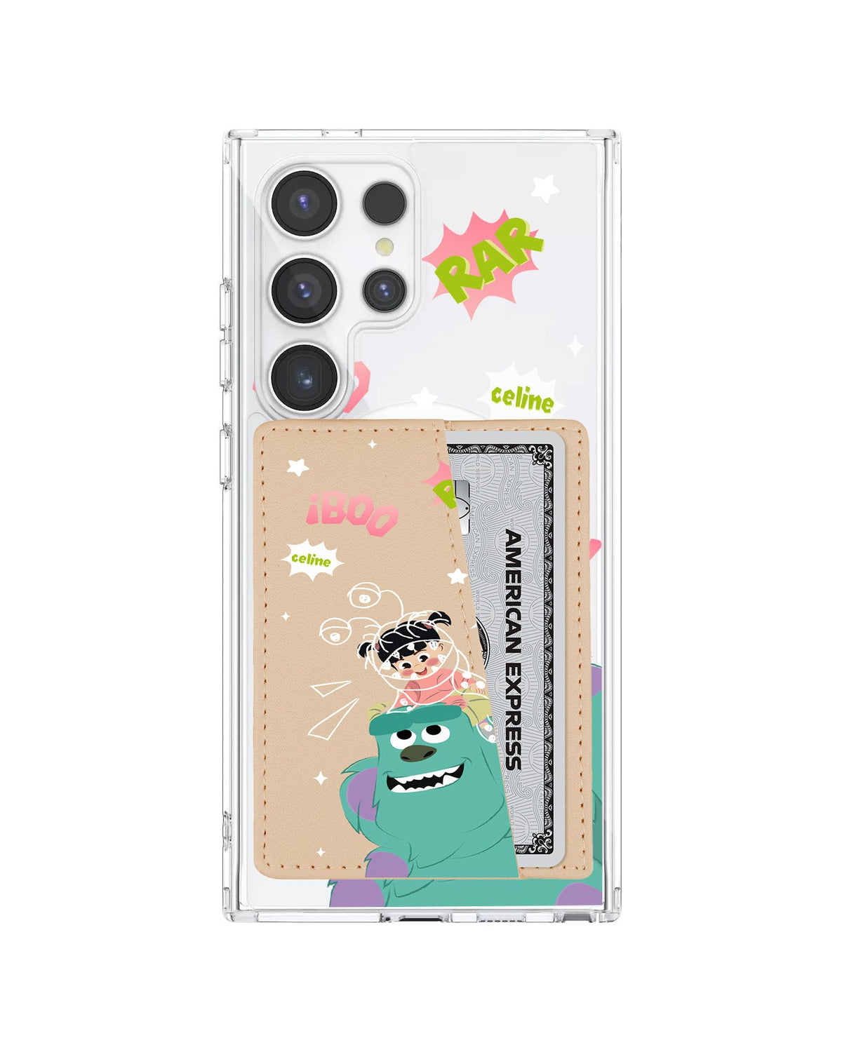 Android Leather Wallet Case - Monster Boo