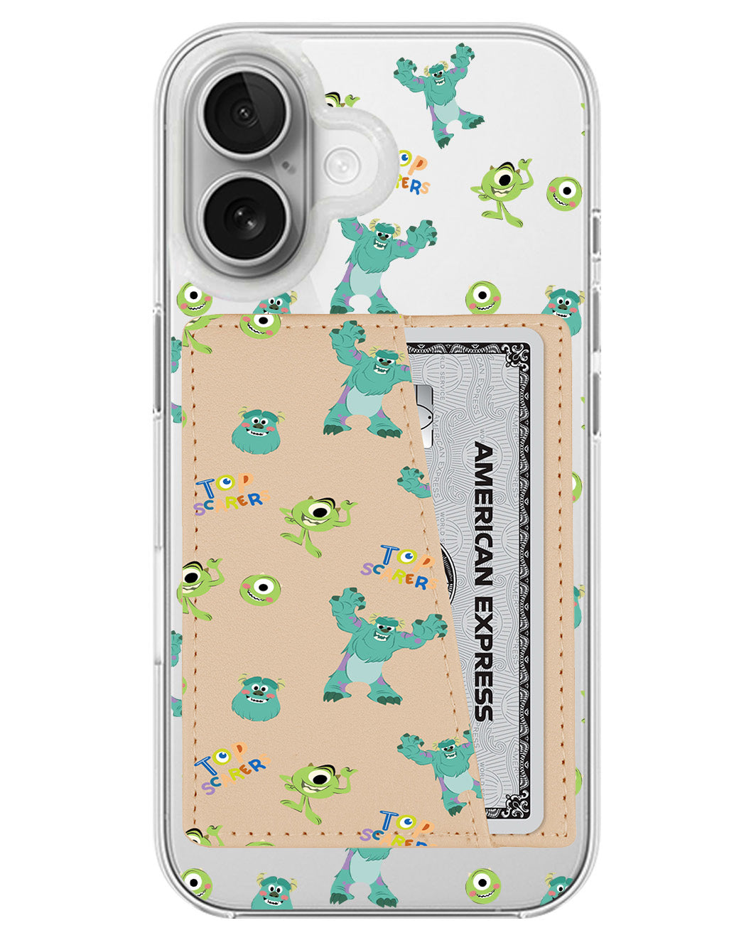 iPhone Leather Wallet Case - Monser Top Scarers