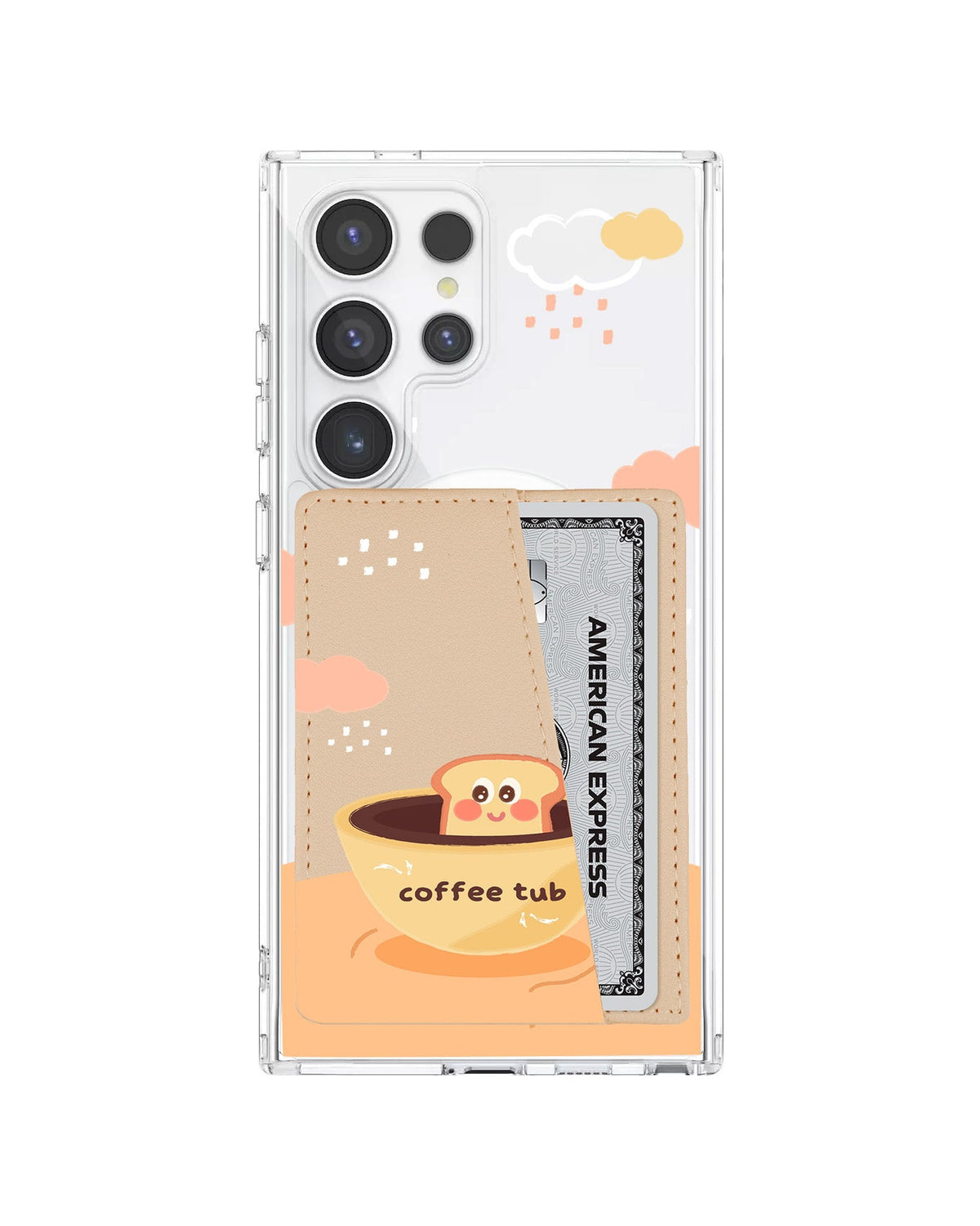 Android Leather Wallet Case - Coffee Date