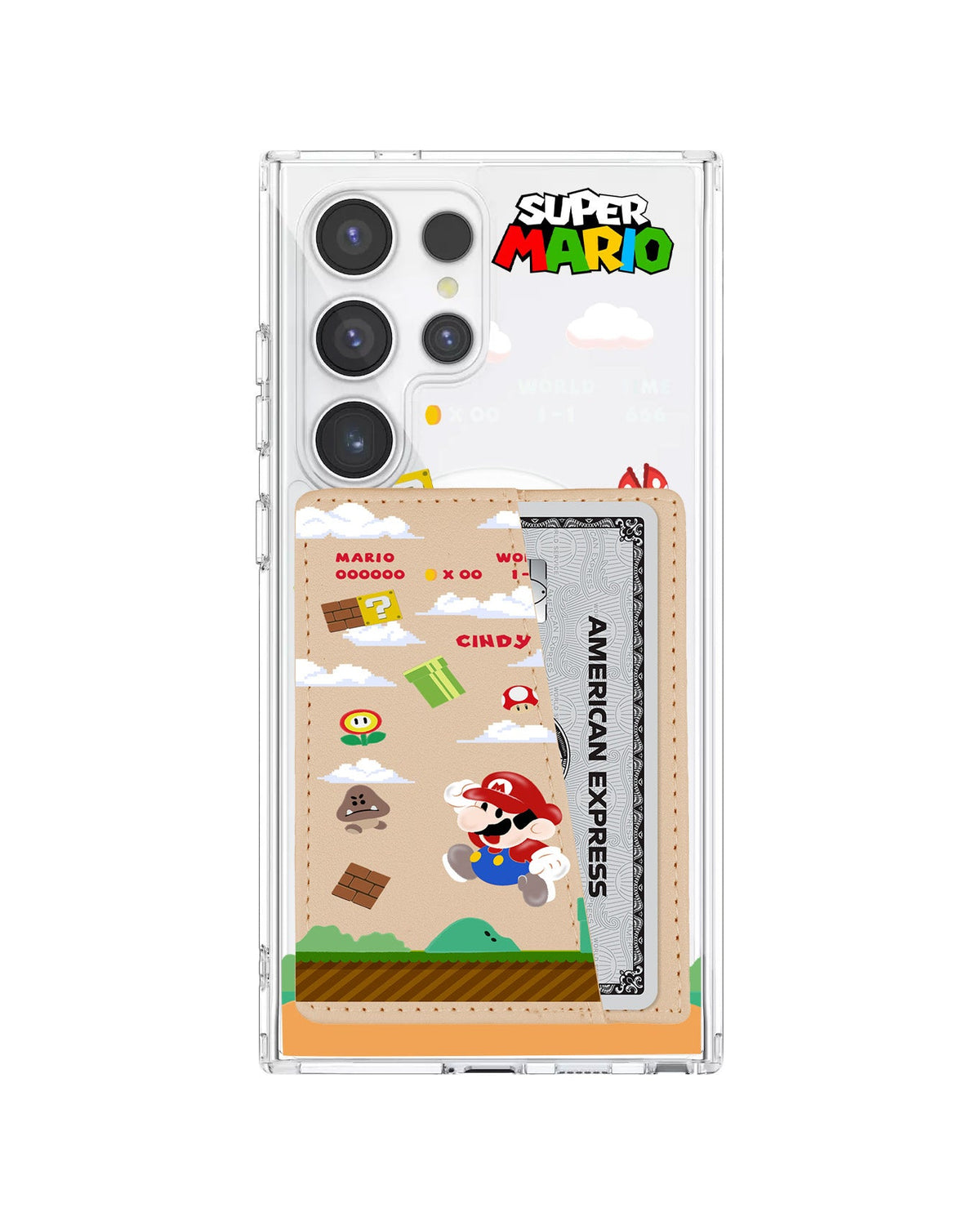 Android Leather Wallet Case - Play Mario