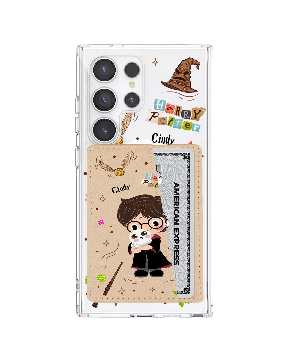Android Leather Wallet Case - Harry & Hedwig