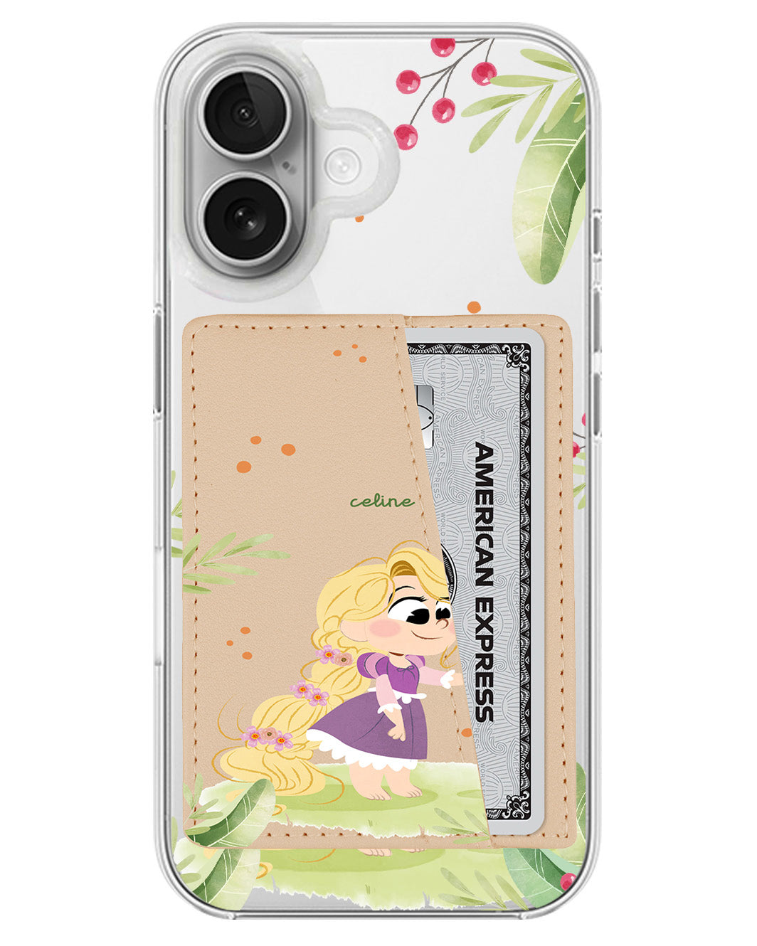 iPhone Leather Wallet Case - Rapunzel Pascal